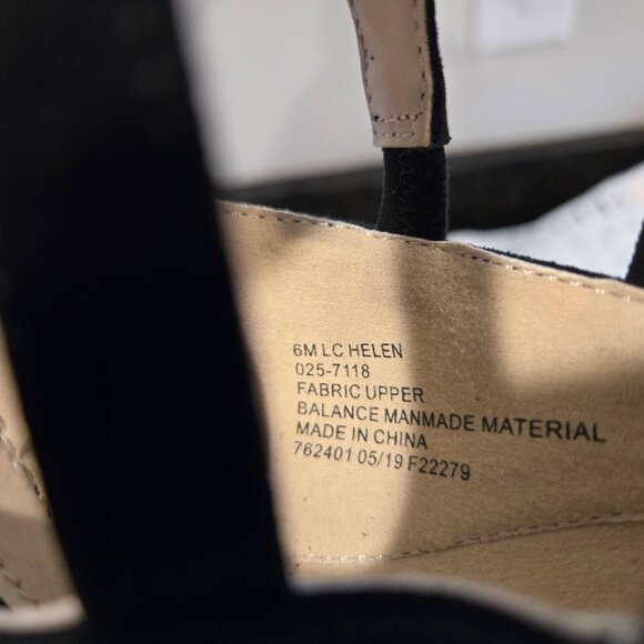 Liz Claiborne Helen Black Suede Strappy Heels - Picture 12 of 13